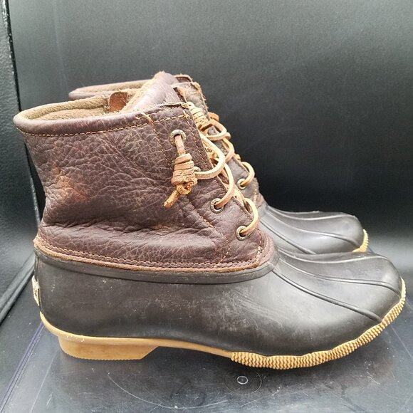 Sperry Women’s Saltwater Duck Boots – Brown – Size 8.5 – Excellent Pre-Owned - Picture 2 of 8